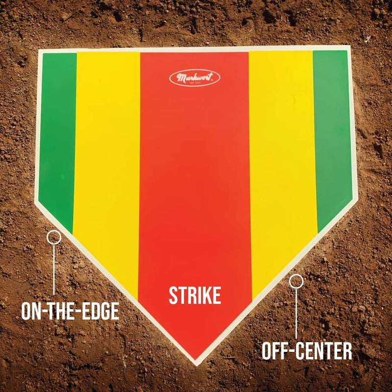 Markwort Strike Zone Training Home Plate Red - Image 2